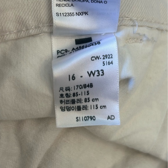 Denizen From Levi's Loose A-Line Shorts Size 16 Off-white/white - Picture 9 of 10